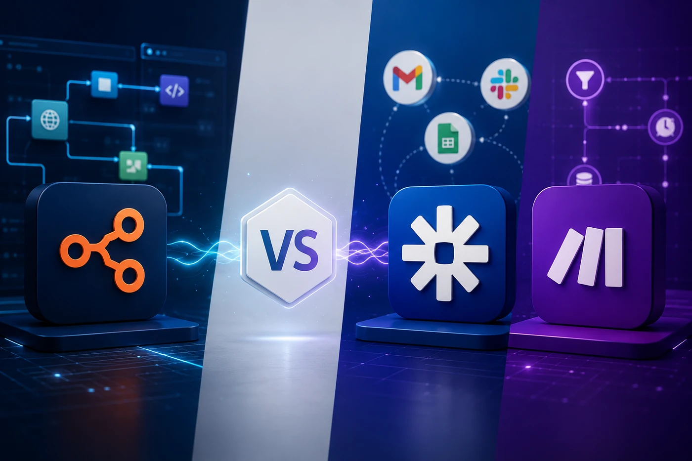n8n vs. Zapier vs. Make – Vergleich der drei Automatisierungstools für Selbstständige